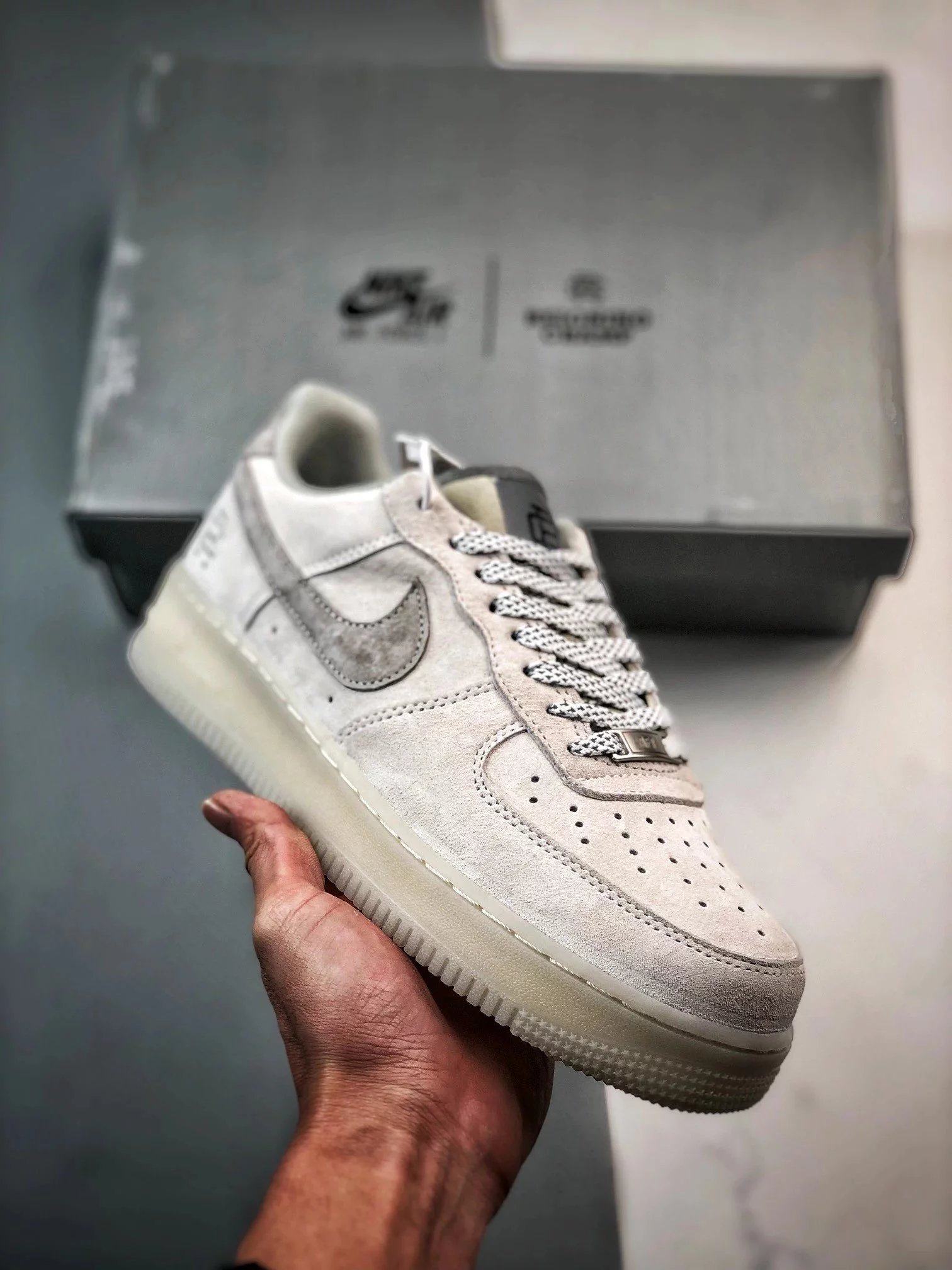 Nike Sneakers Air Force 1 Low — Defending champion, off-white and gray