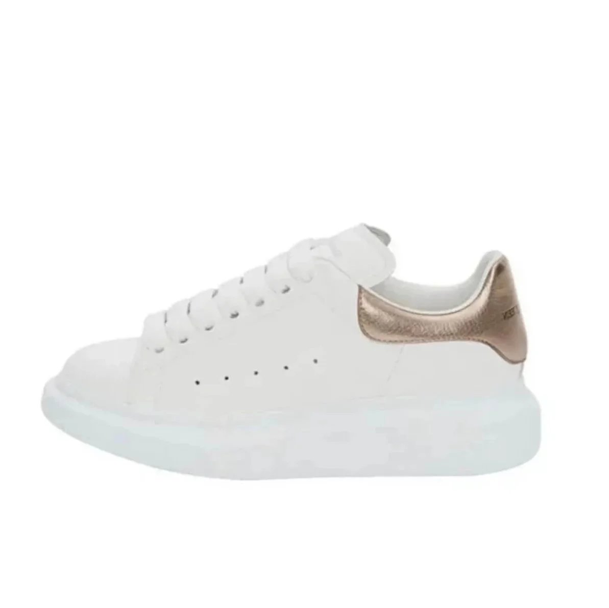 Unbranded Sneakers Chunky platform lace-up — White rose gold tail 553770 WHFBU 9053