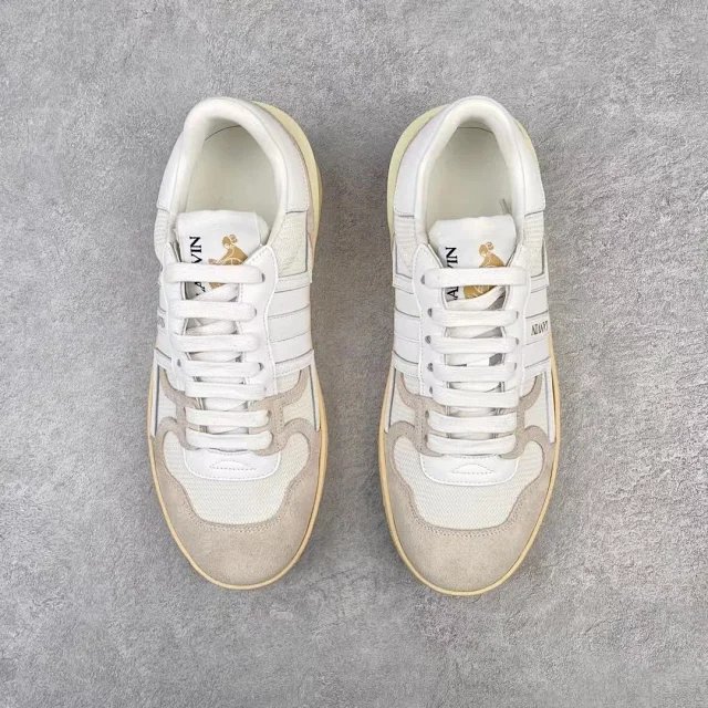 Lanvin Sneakers High-top lace-up with contrast side panels product detail image 10