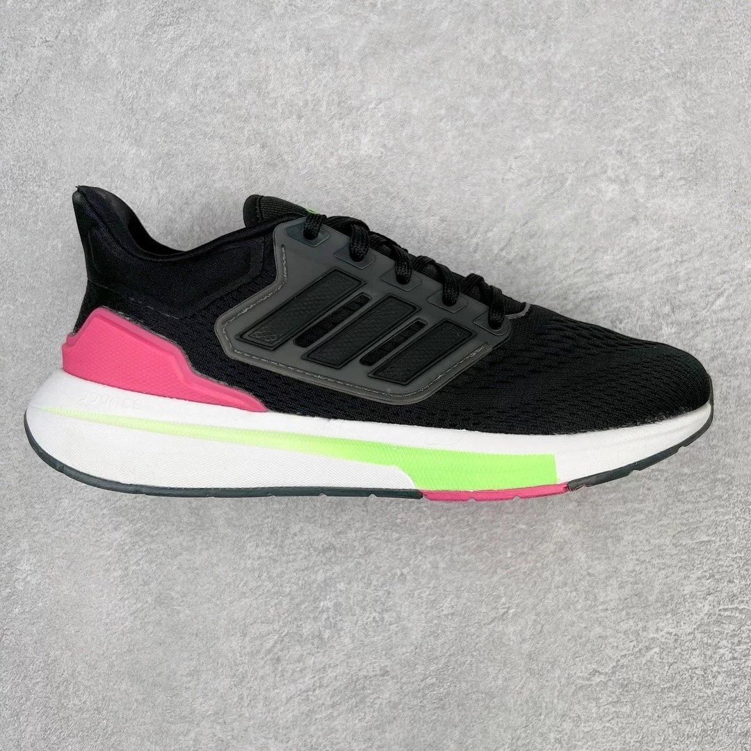 Adidas Sneakers EQ21 Run — Black, pink, and green