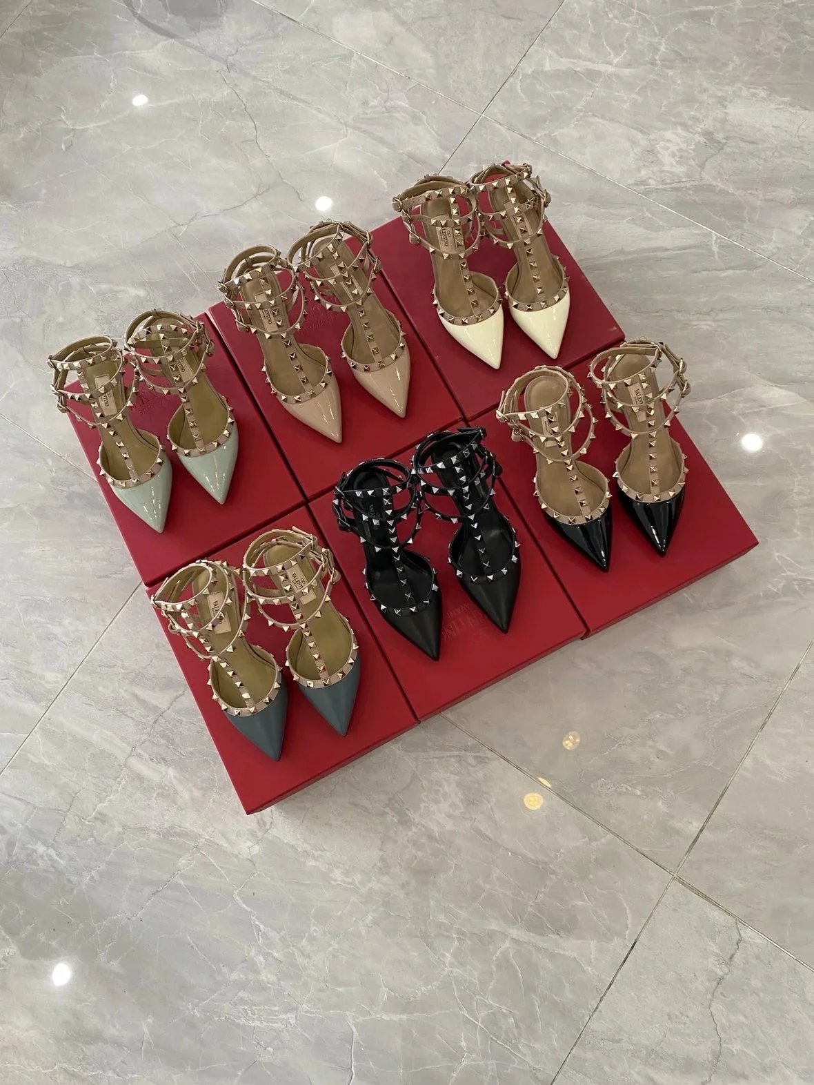 Valentino Garavani Casual Shoes Pointed-Toe Studded Ballet Flats image 11