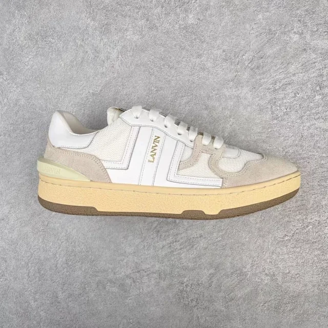 Lanvin Sneakers High-top lace-up with contrast side panels product detail image 9