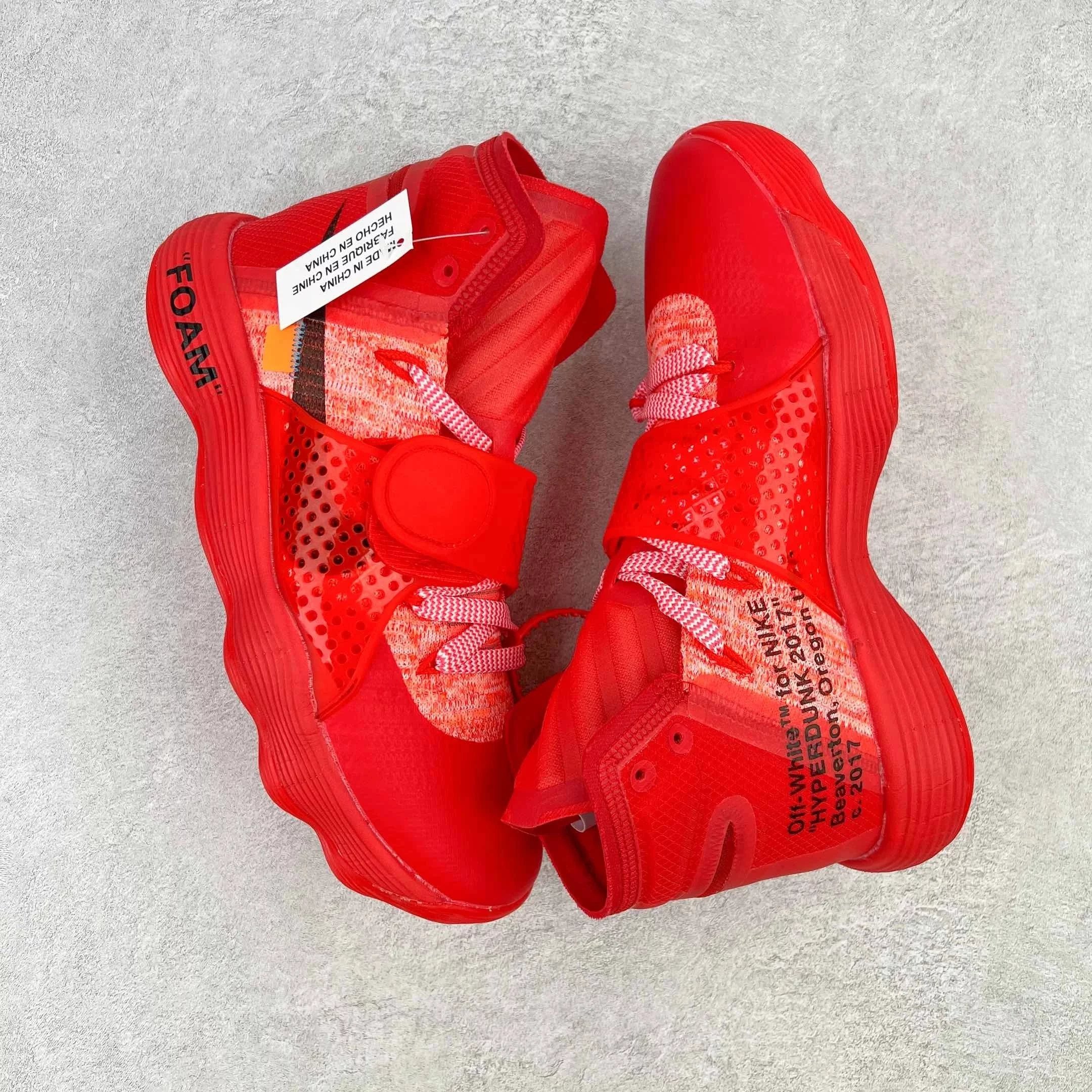 Nike Sneakers Hyperdunk 2017 Off-White collaboration high-top basketball — Red