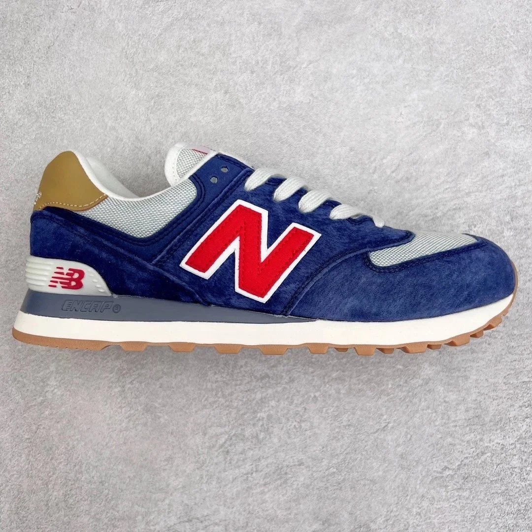 New Balance Sneakers 574 — Blue and red
