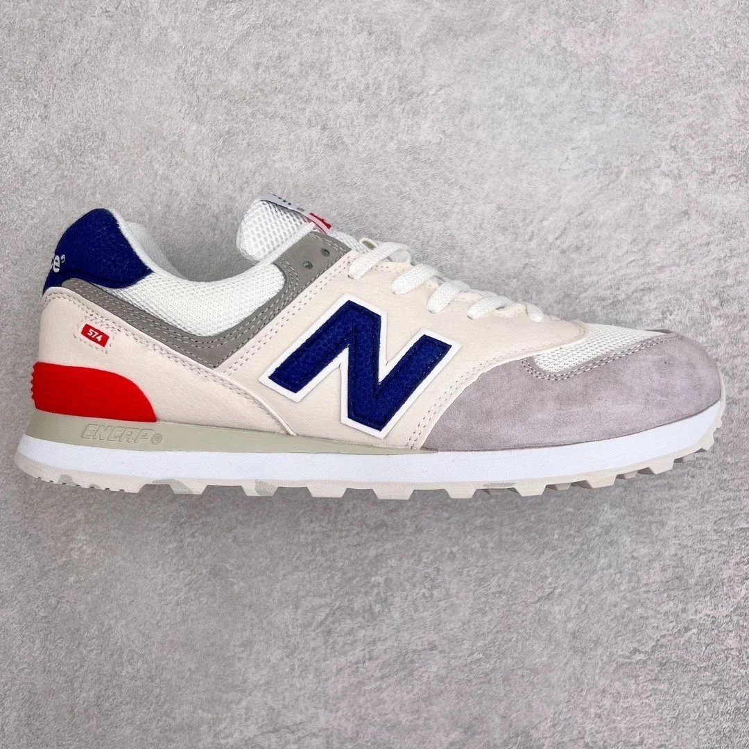 New Balance Sneakers 574 — Rice red and blue