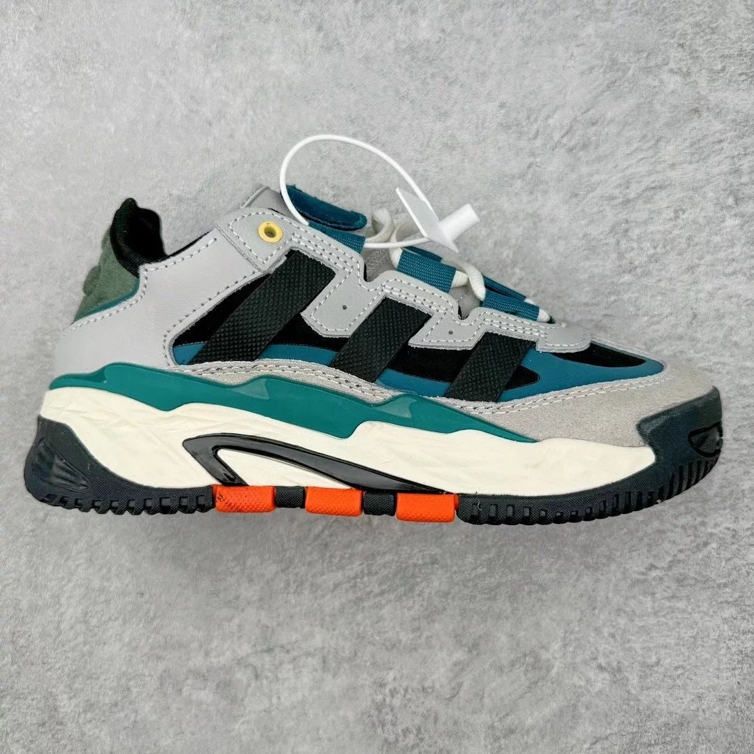 Adidas Sneakers Niteball — Black, gray, and orange