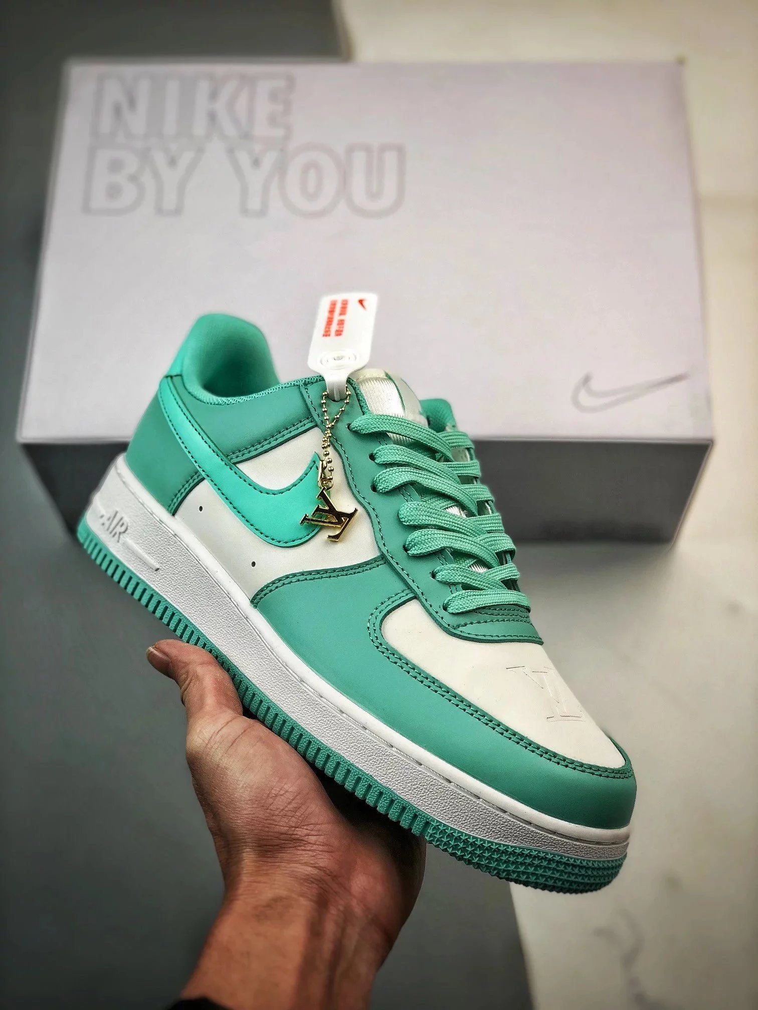 Nike Sneakers Air Force 1 Low — LV White and green