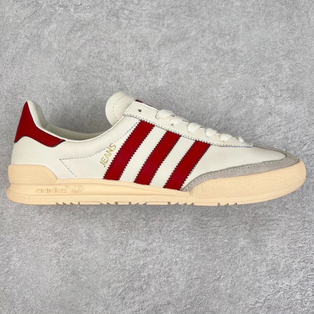 adidas Sneakers Jeans — White and red