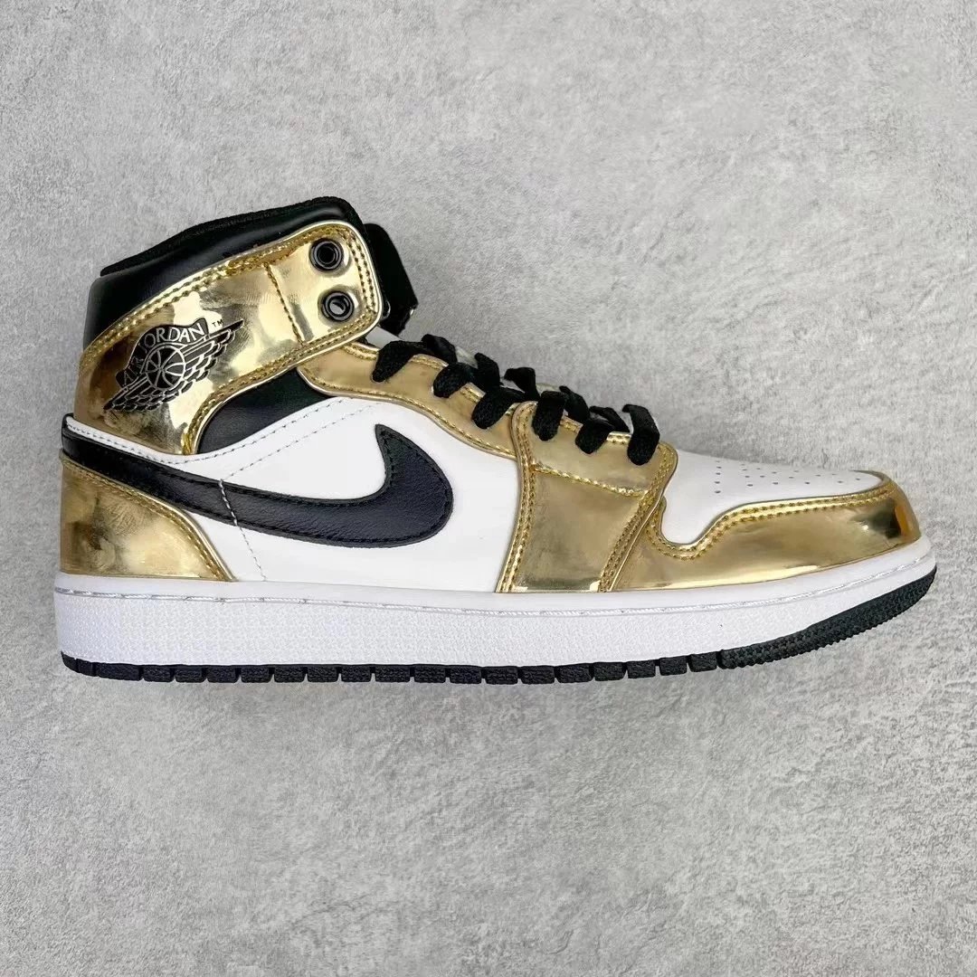 Jordan Sneakers Air 1 Mid — Golden