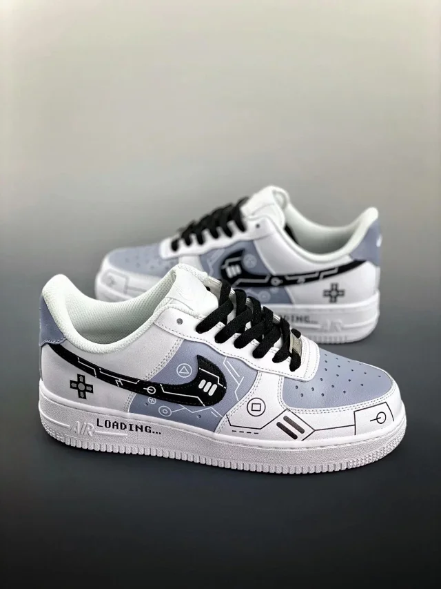 Nike Sneakers Air Force 1 low-top with graphic Swoosh designs product detail image 10