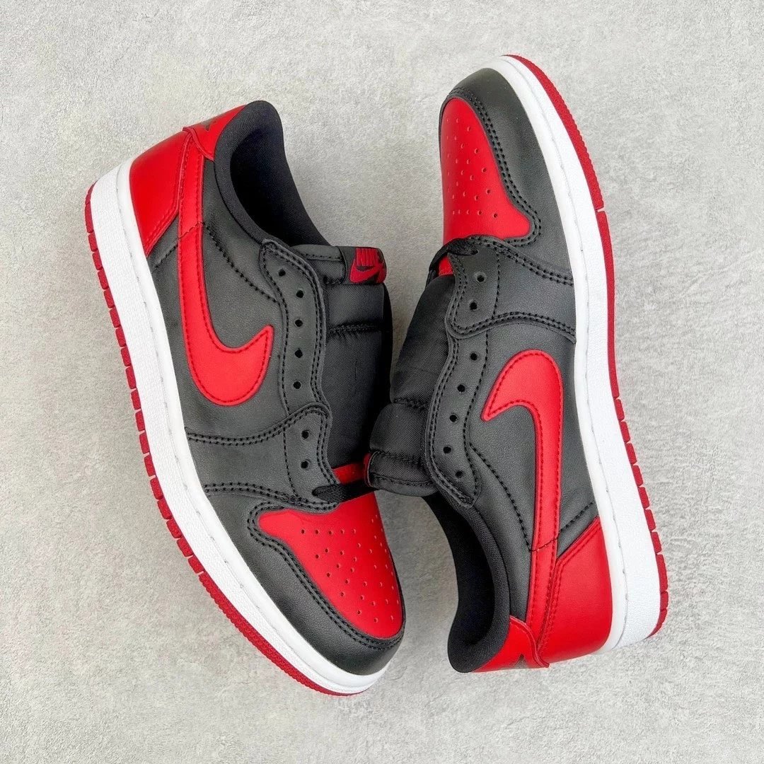 Nike Sneakers Air Jordan 1 Low — Black and Red Forbidden