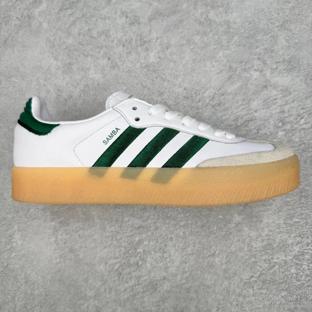 Adidas Sneakers Samba Platform — Classic White and Green