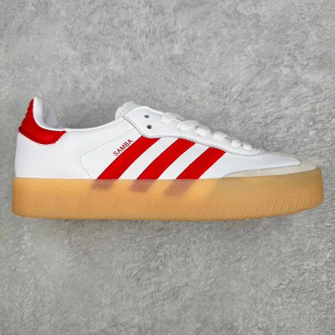 Adidas Sneakers Samba Platform — Classic White and Red
