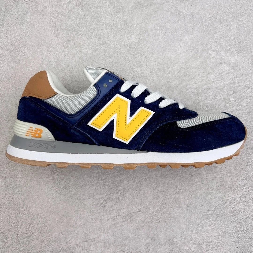 New Balance Sneakers 574 — Blue and yellow