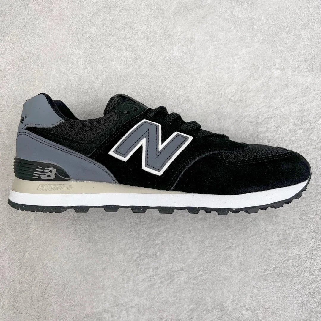 New Balance Sneakers 574 — Black and blue