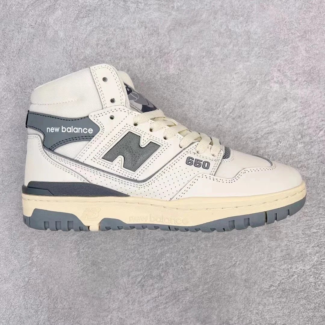 New Balance Sneakers 650R High-Top — Whitewash