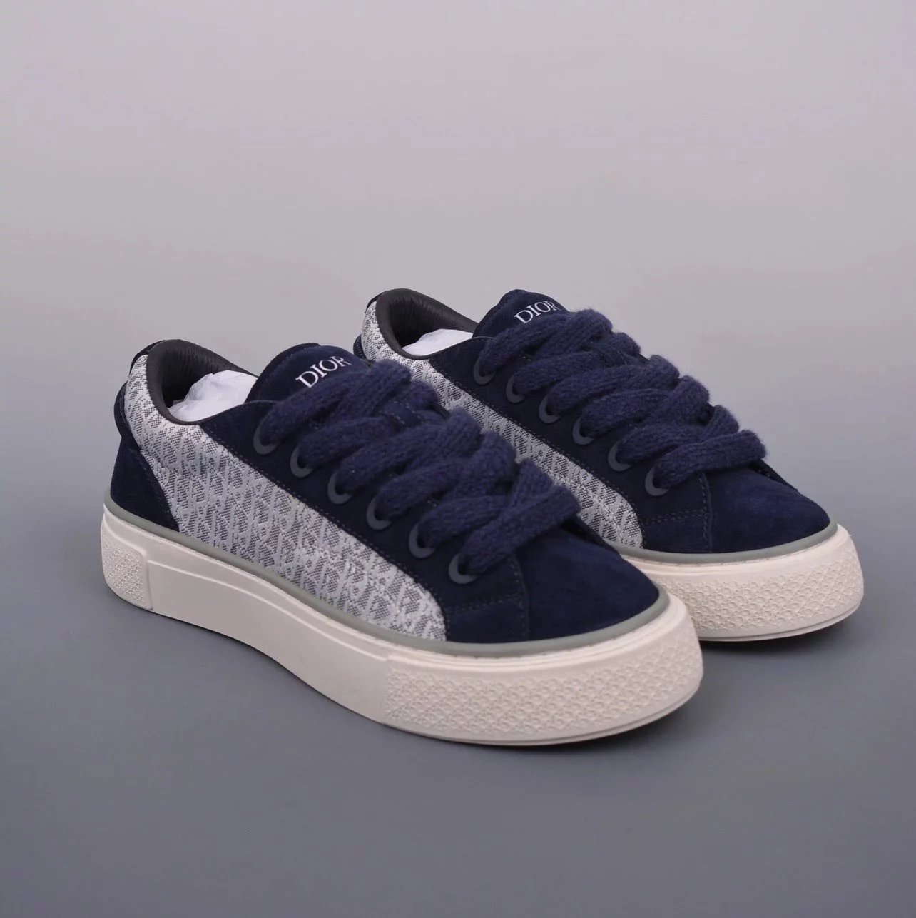 Dior Sneakers B33 Low-Top — Blue and white