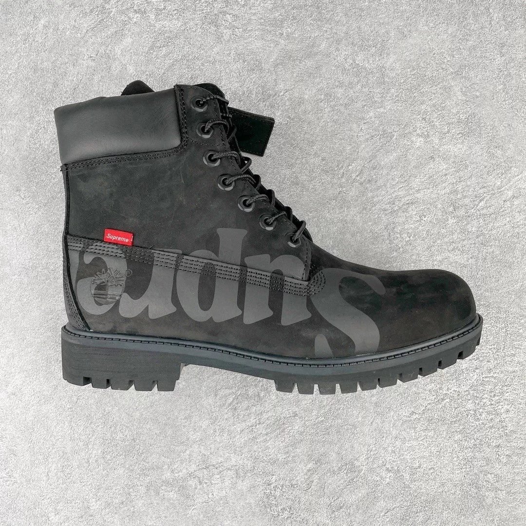 Timberland Boots Lace-Up Ankle with Lug Soles — Black letters