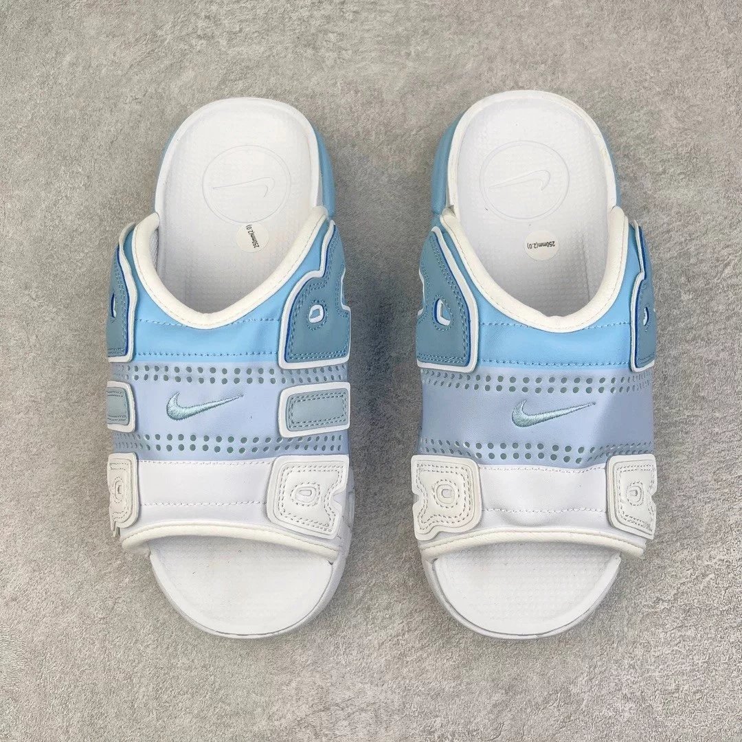 Nike Sandals Air More Uptempo Slide — Blue