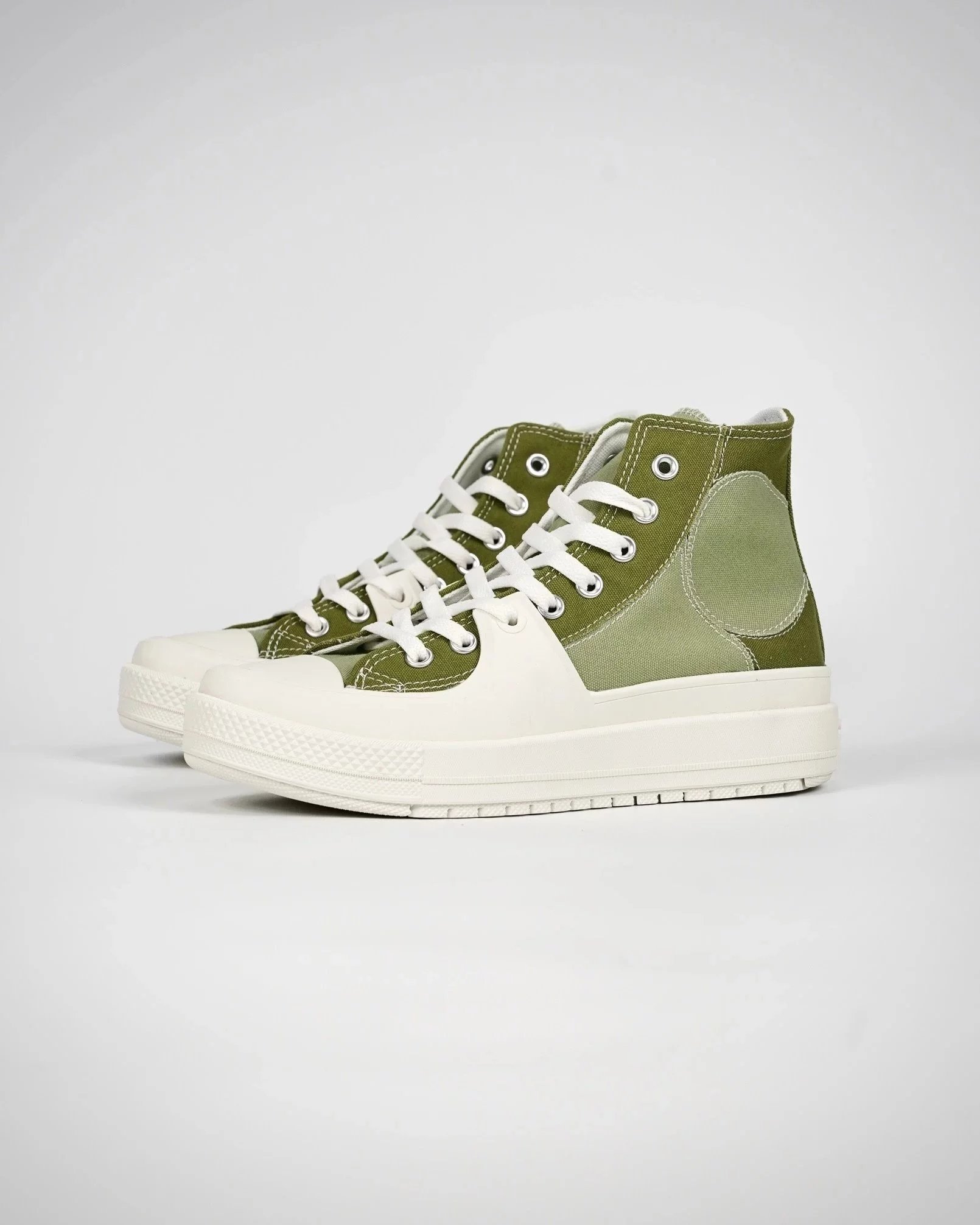 Converse Sneakers High-Top Platform Canvas — Green