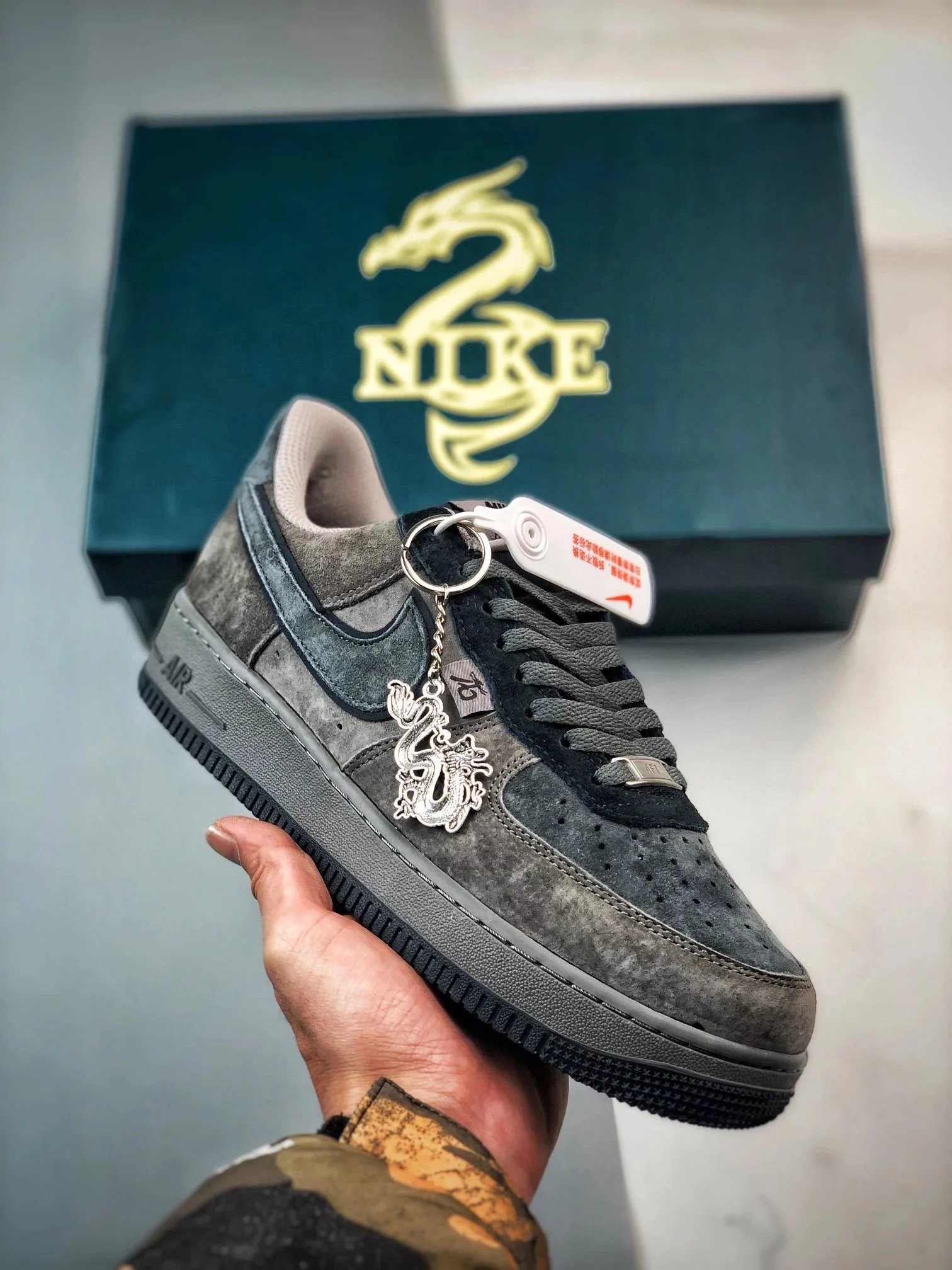 Nike Sneakers Air Force 1 Low — Dragon Year Limited – Deep Space Gray