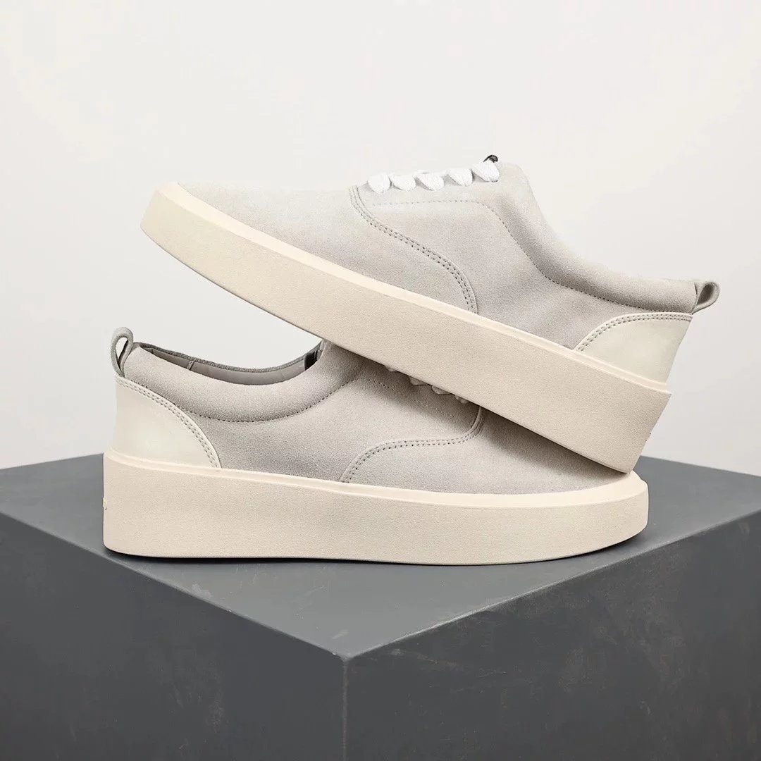 Unbranded Sneakers Low-Top Lace-Up Platform — gray
