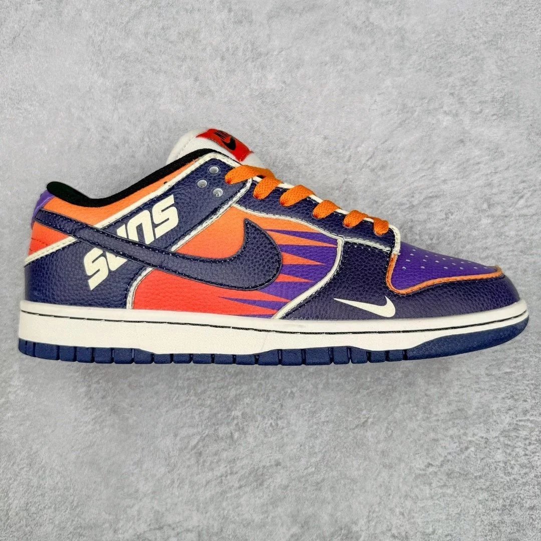 Nike Sneakers Dunk Low Custom Graphic — Blue Orange