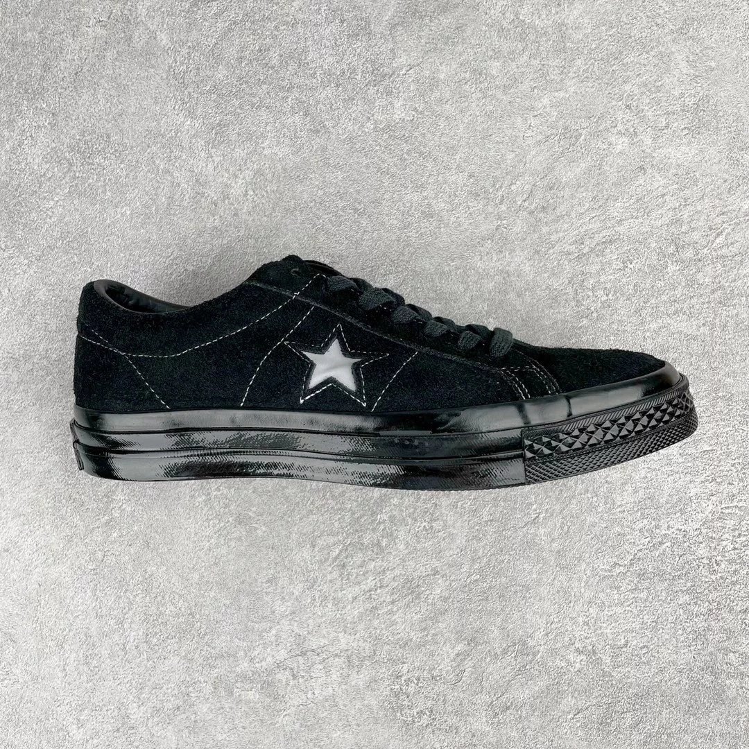 Unbranded Sneakers Low-Top Suede Star-Appliqué — Pure black