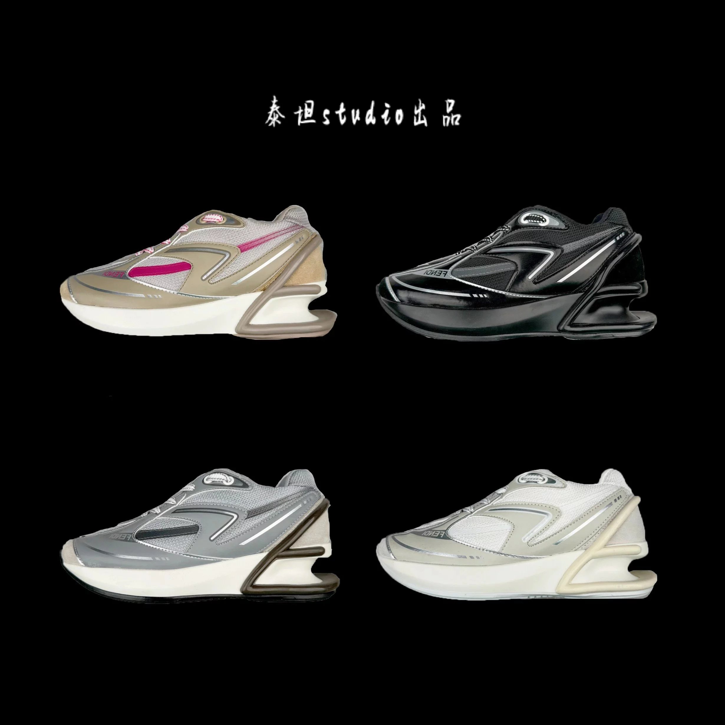 Fendi Sneakers Low-Top Mesh with Sculptural Heel Cage product image