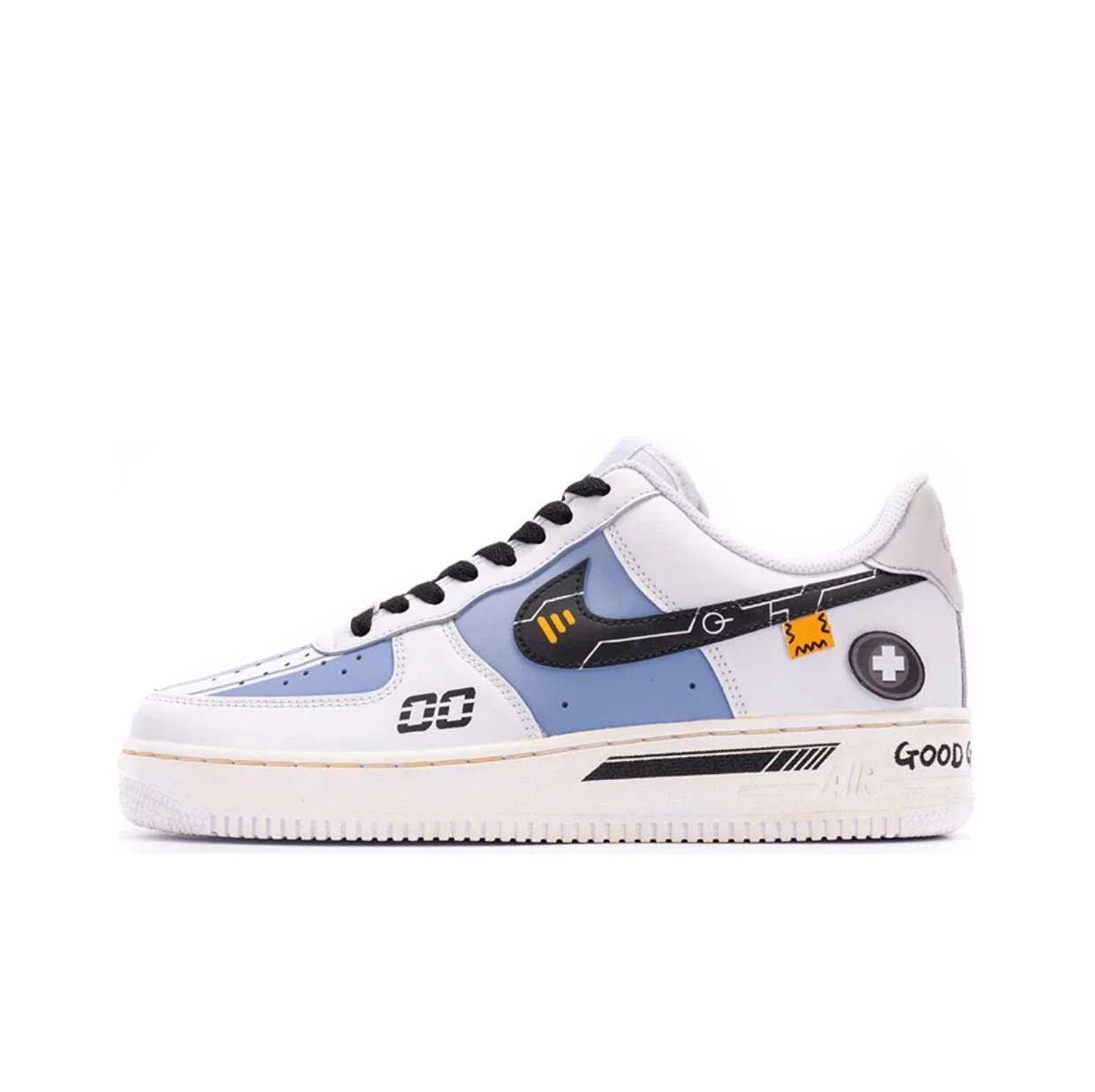 Nike Sneakers Air Force 1 low-top with graphic Swoosh designs — Whitewash