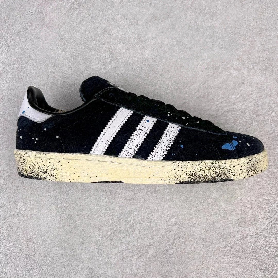 Adidas Sneakers Campus 80s — Black splashed ink