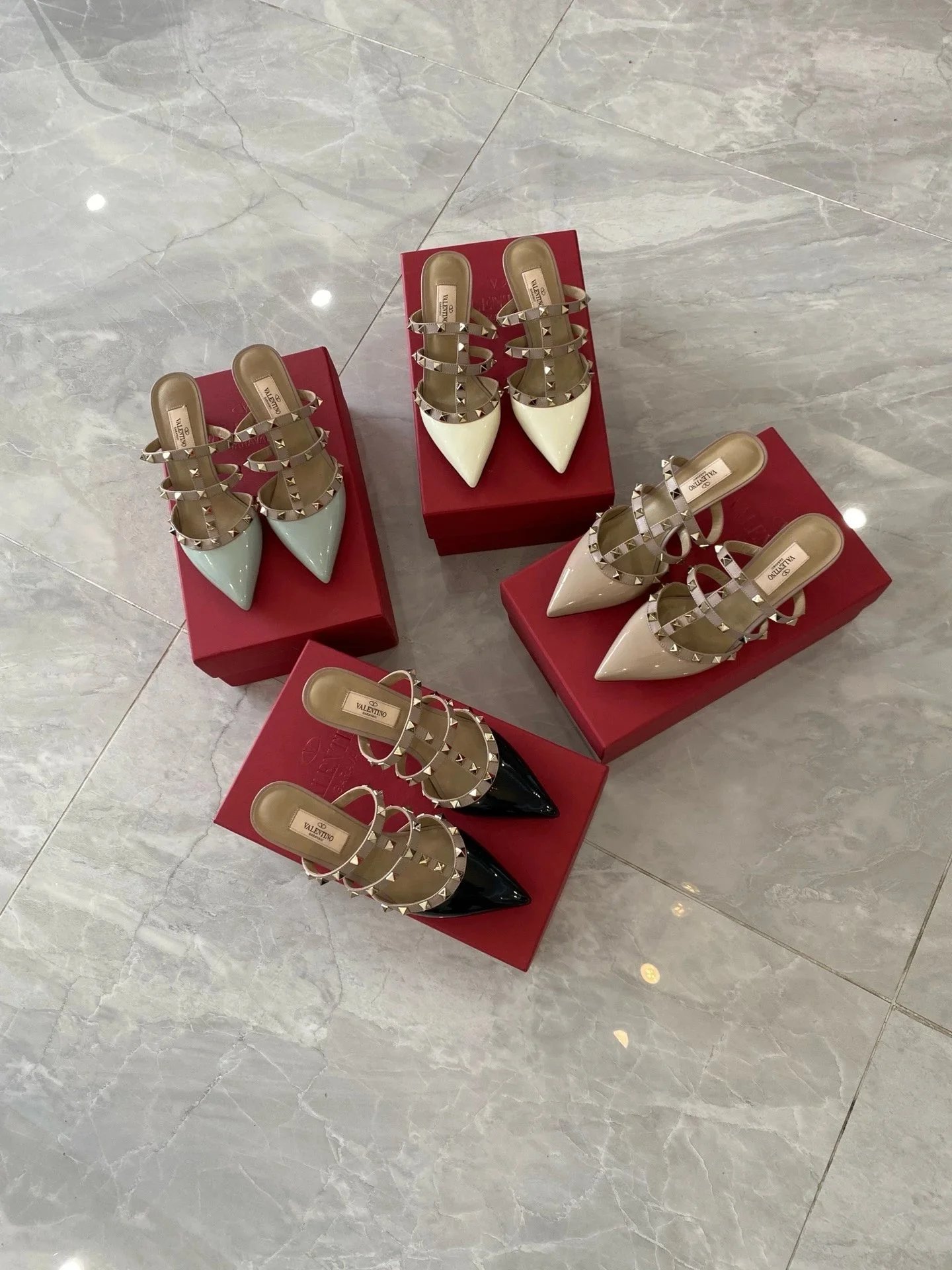 Valentino Garavani Casual Shoes Pointed-Toe Studded Ballet Flats image 2
