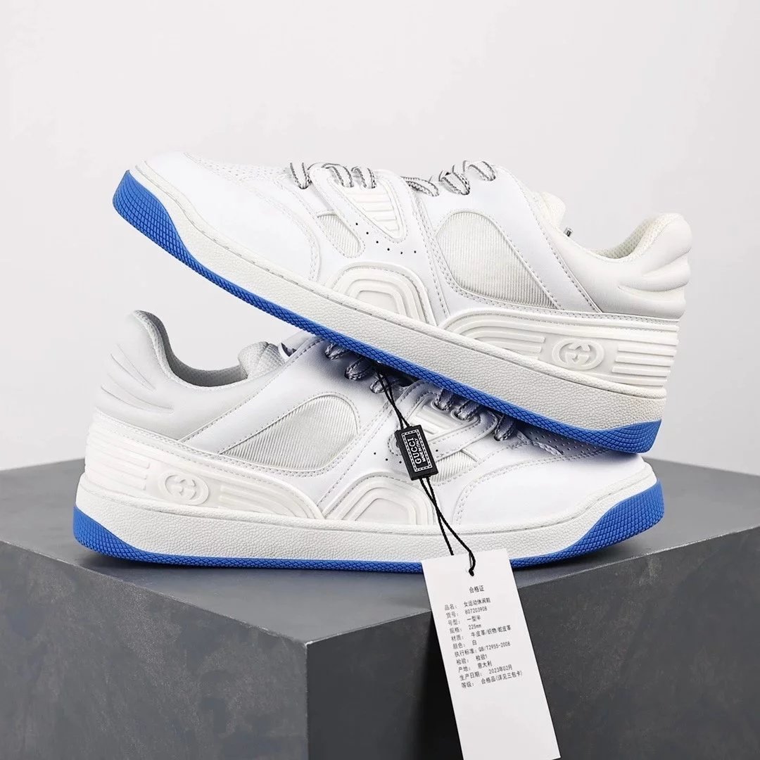 Gucci Sneakers Basket low-top — White and blue