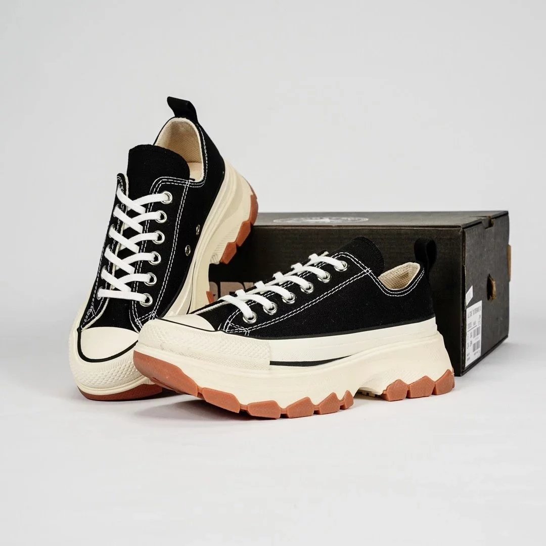 Converse Sneakers All Star 100 Trekwave H platform canvas — black rice low side