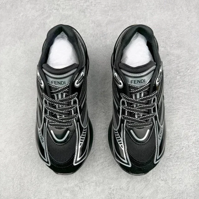 Fendi Sneakers Low-Top Mesh with Sculptural Heel Cage product detail image 2