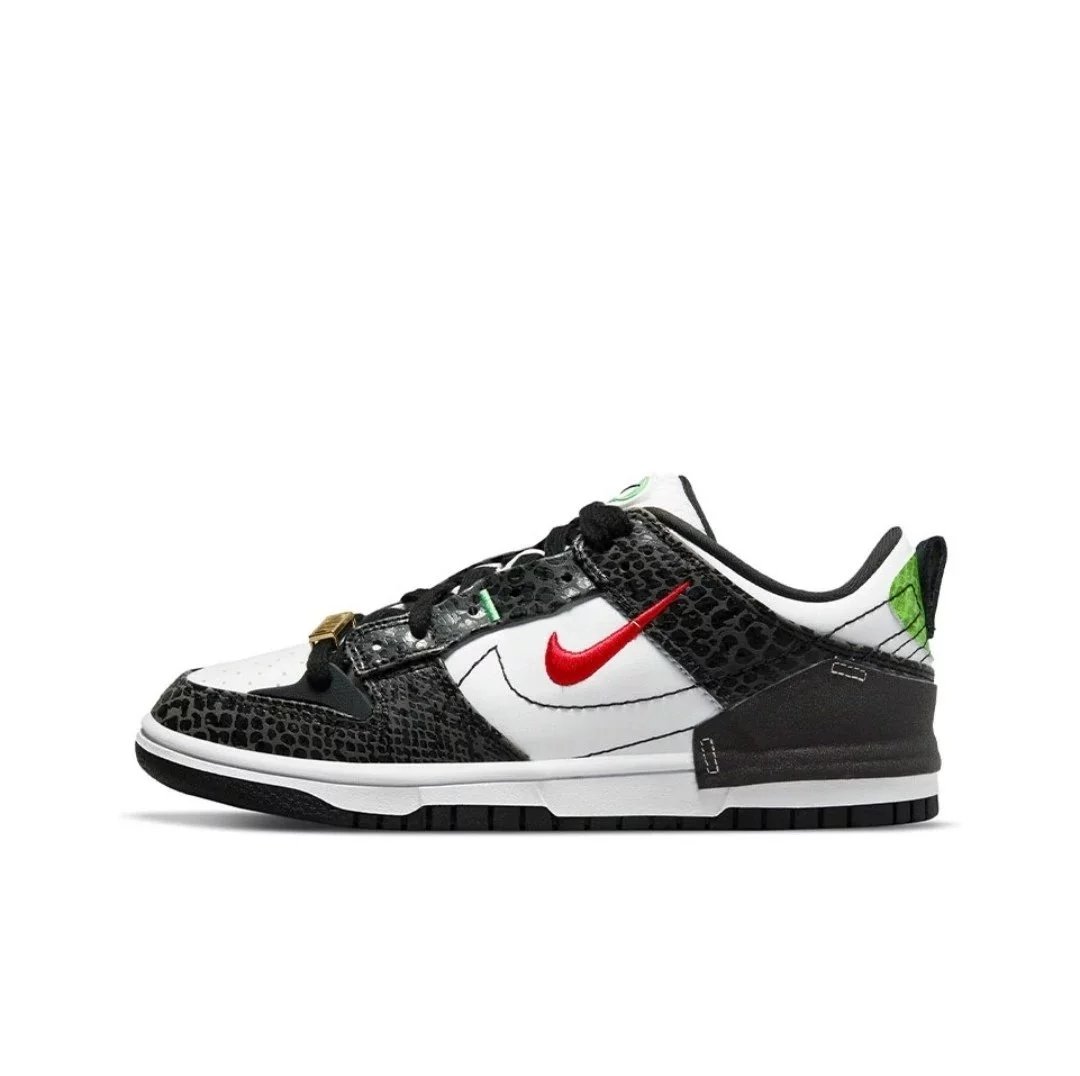 Nike Sneakers Dunk Low Disrupt 2 — Black, white, and green DV 1490-161