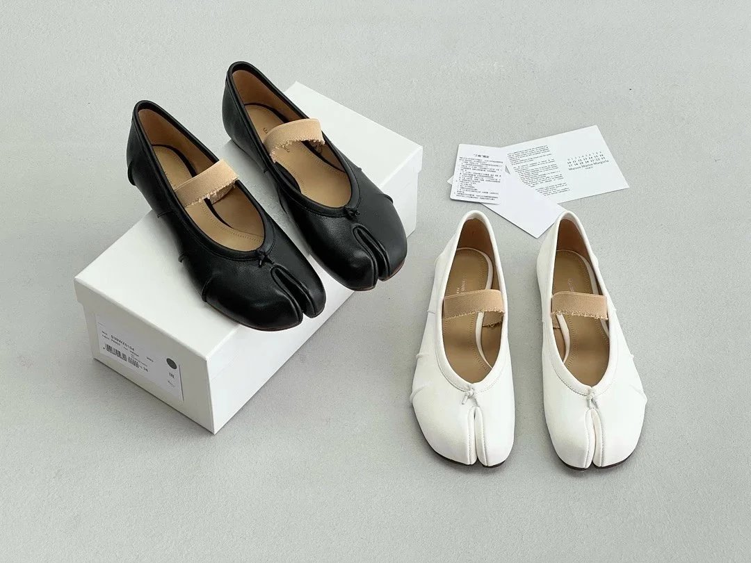 Maison Margiela Leather Shoes Tabi split-toe ballet flats image 3