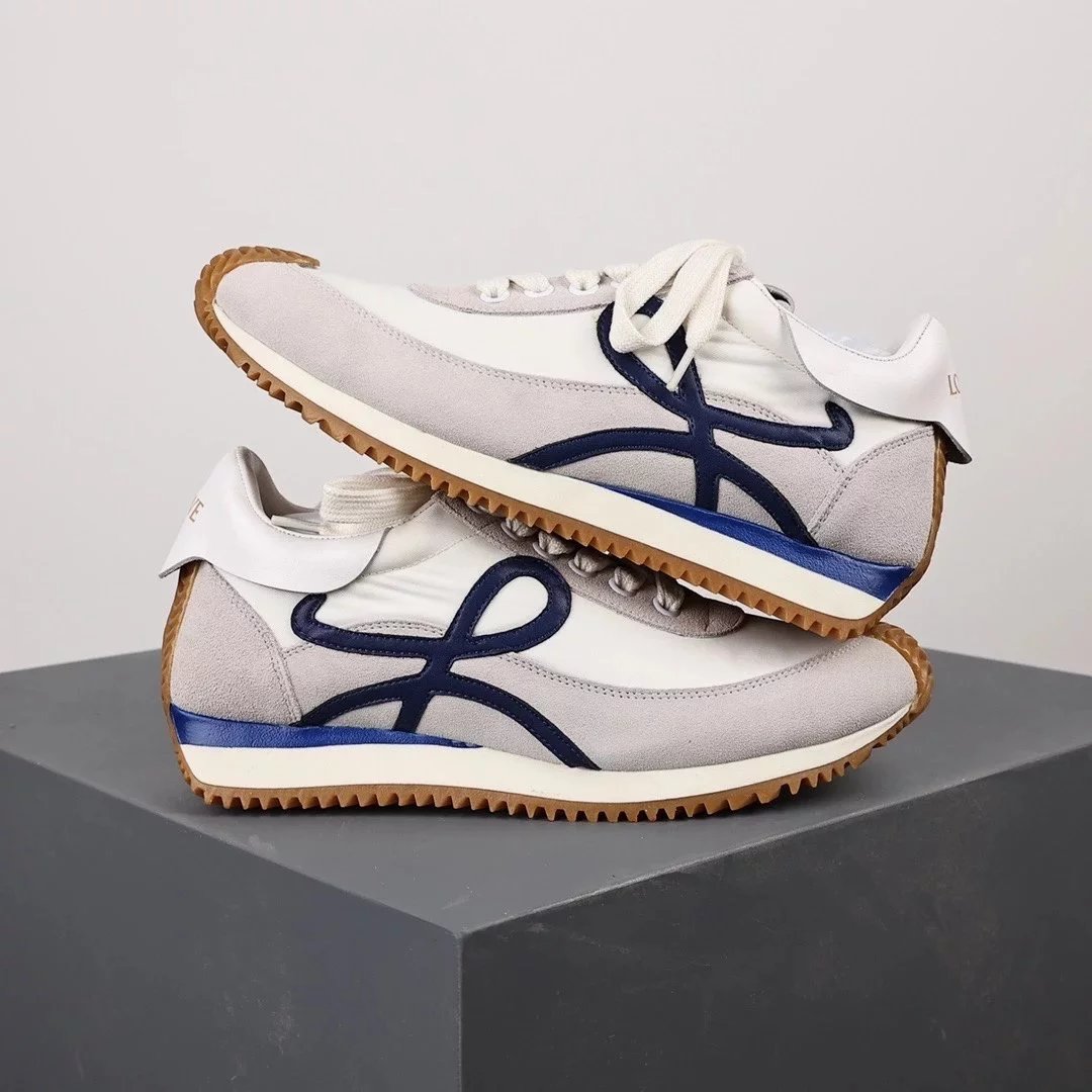 Loewe Sneakers Flow Runner — Blue, white, and gray