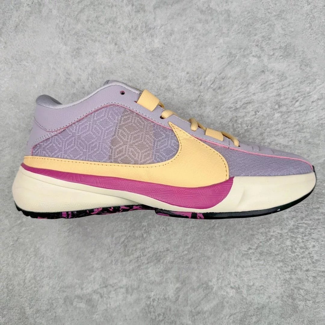Nike Sneakers Zoom Freak 5 basketball — purple yellow