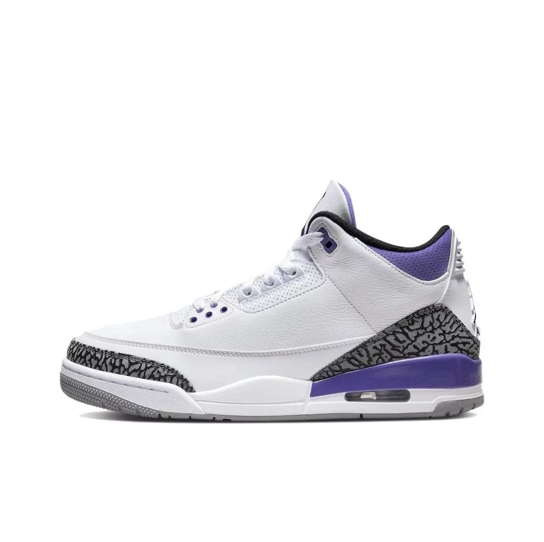 Jordan Sneakers Air 3 — White-Purple CT8532-105
