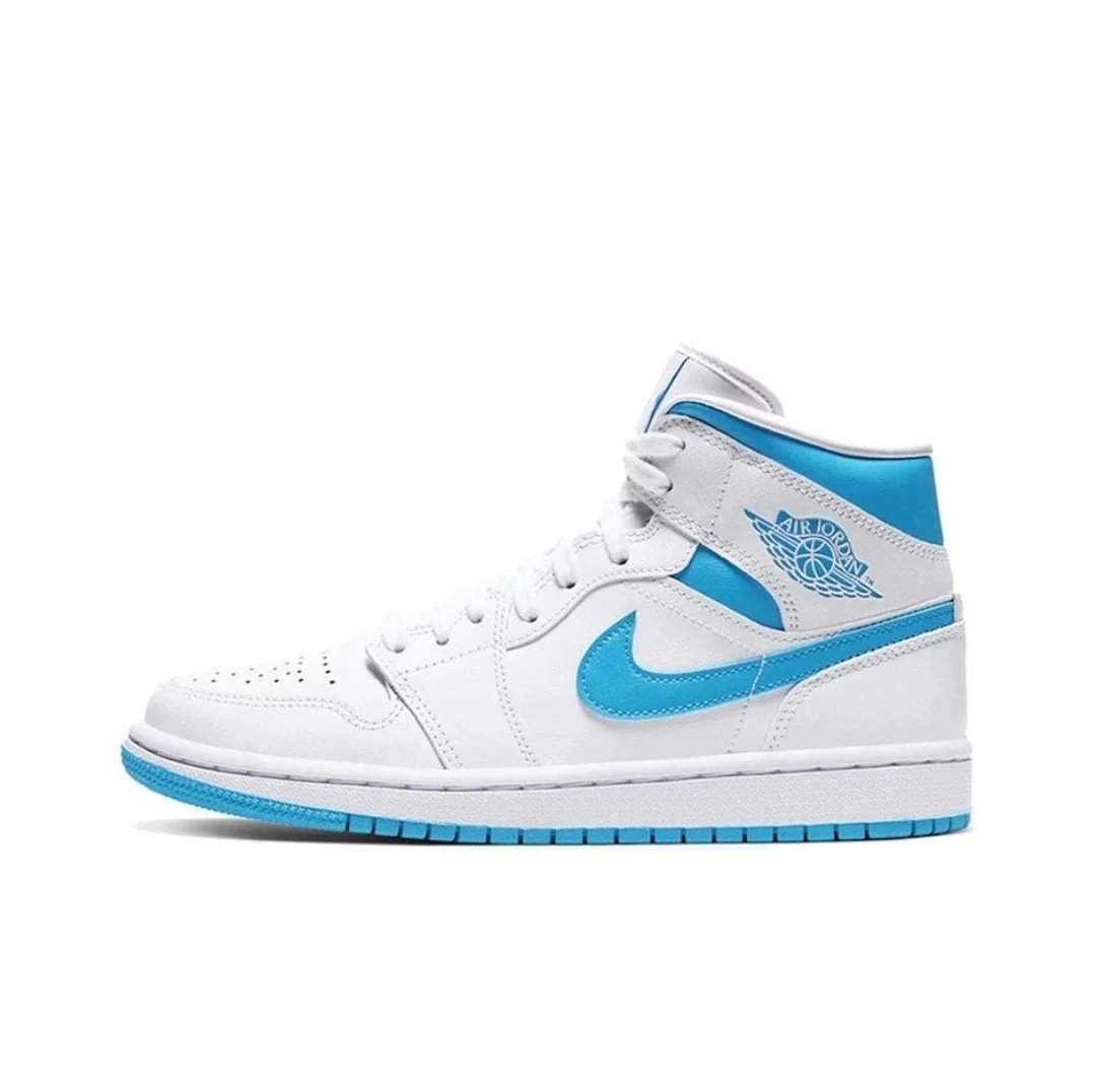 Nike Sneakers Air Jordan 1 Mid — North Carolina Blue BQ 6472-114