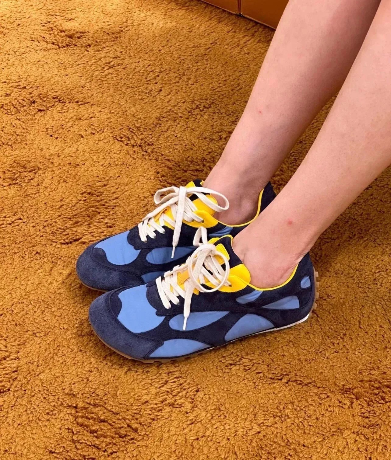 Bottega Veneta Sneakers Lace-up low-top with paneled uppers and gum lug soles image 3