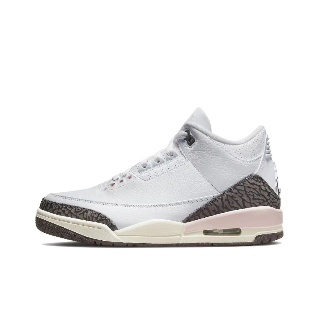Jordan Sneakers Air 3 — White, brown, and pink CK9246-102