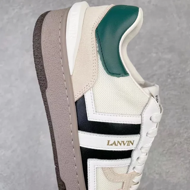 Lanvin Sneakers High-top lace-up with contrast side panels product detail image 5