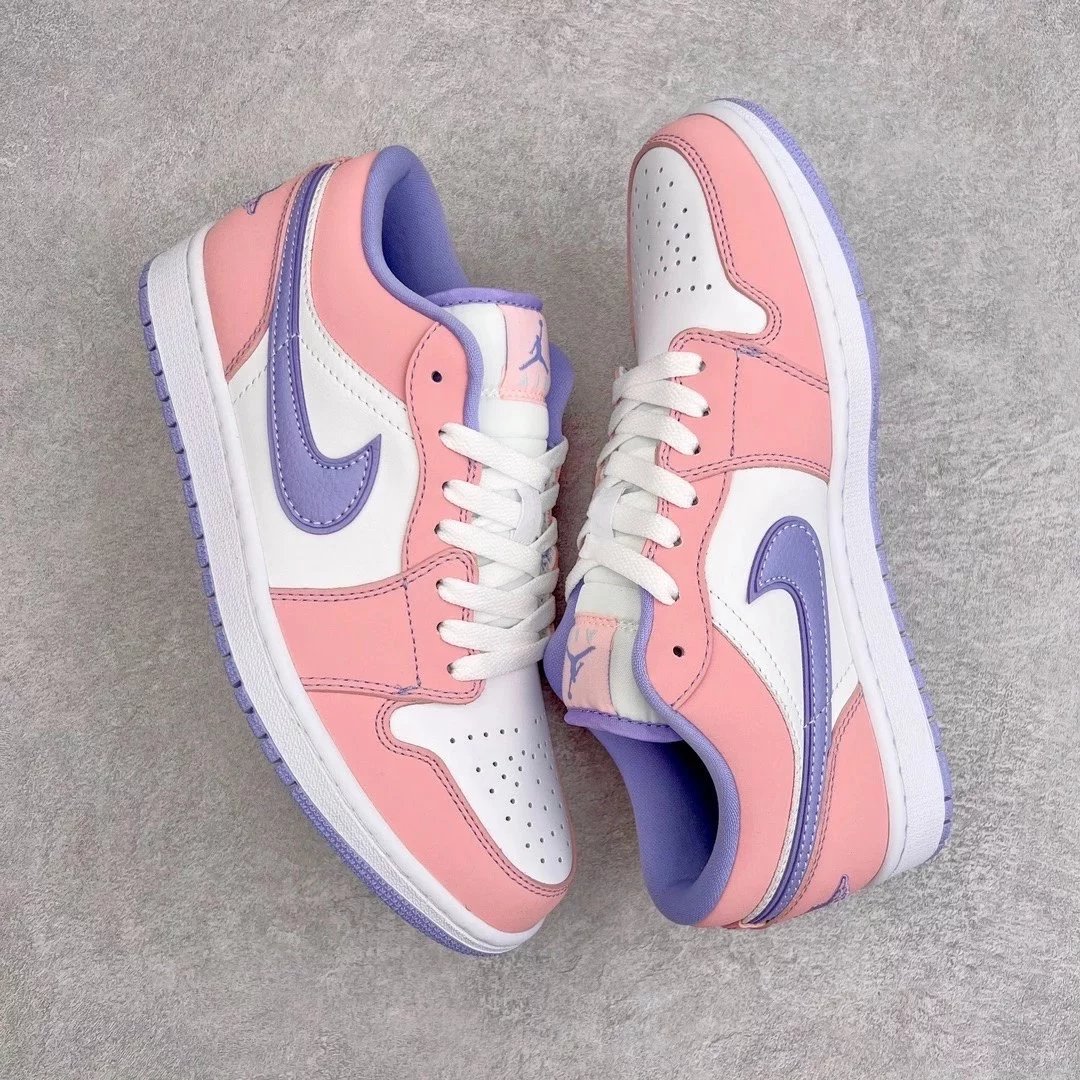 Nike Sneakers Air Jordan 1 Low — White-pink purple