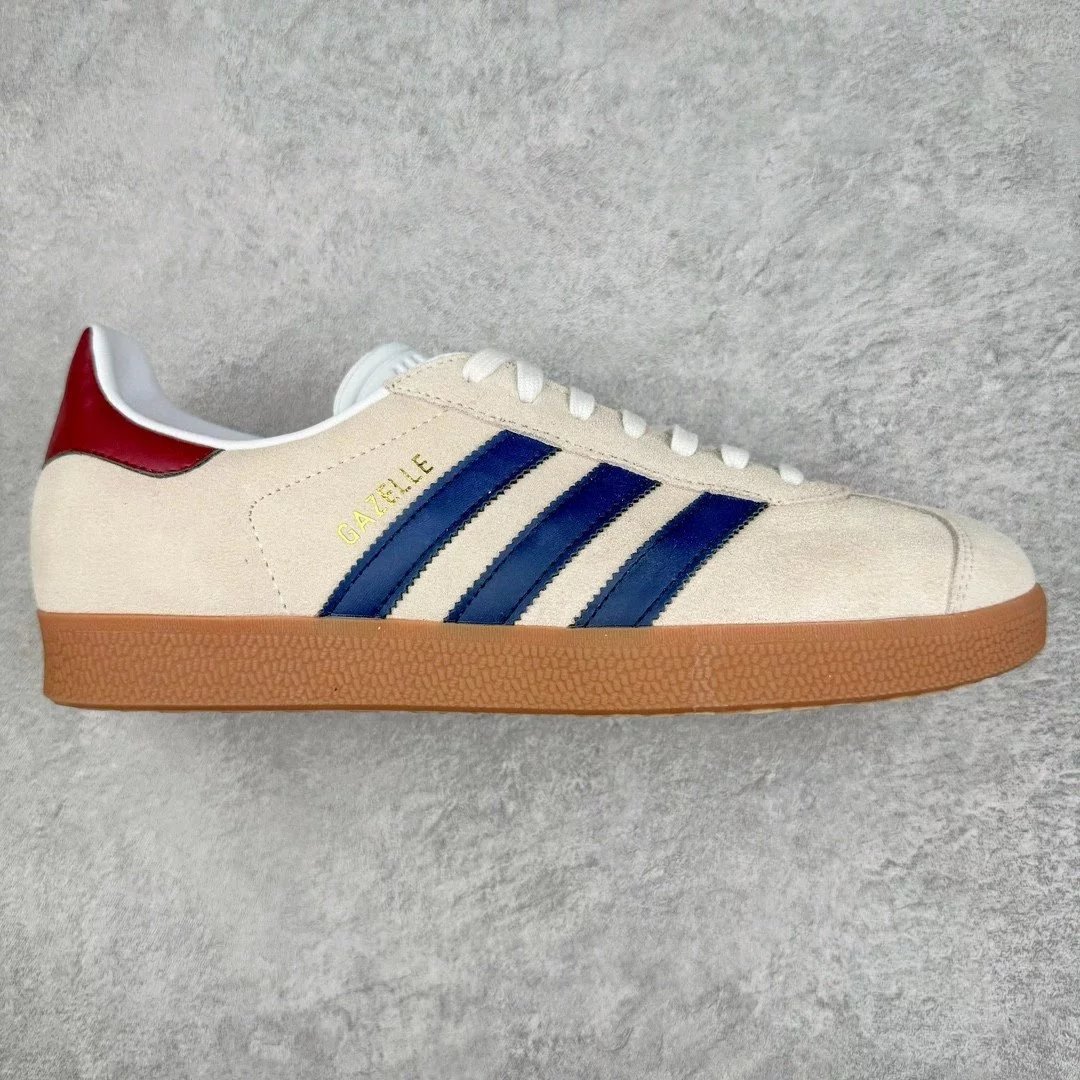 Adidas Sneakers Gazelle — Gray, blue, and red
