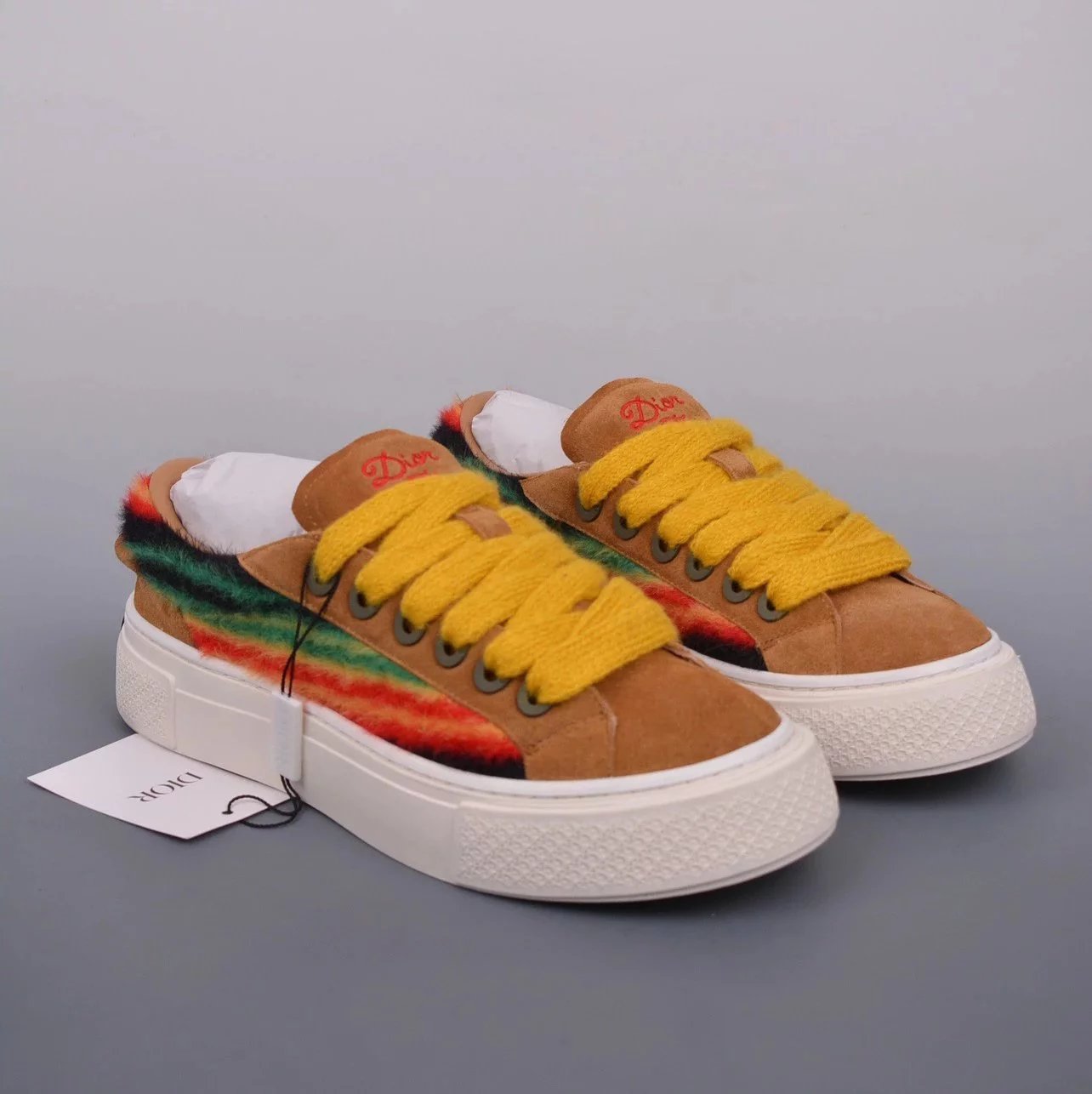 Dior Sneakers B33 Low-Top — Brown