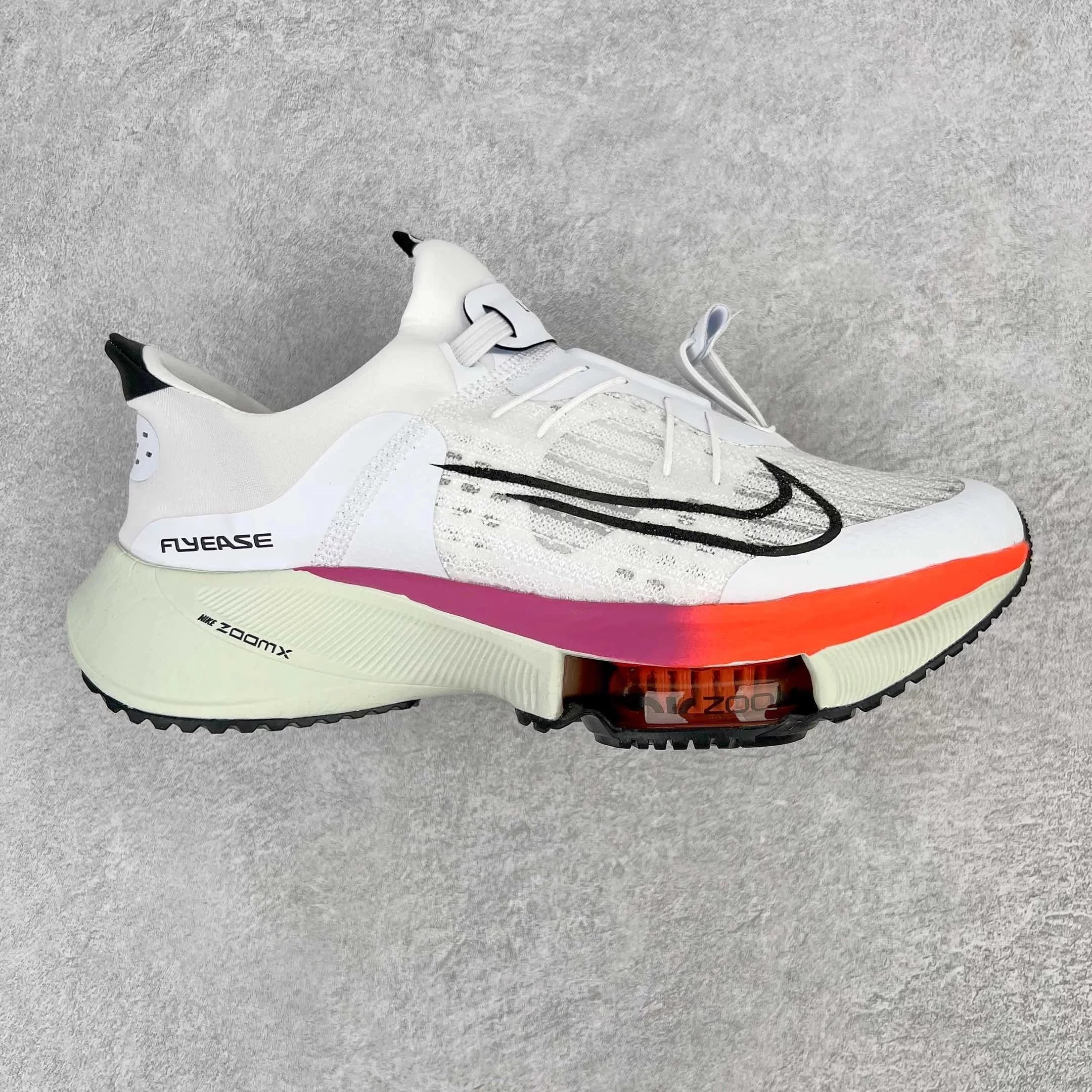 Nike Sneakers Air Zoom Tempo NEXT% FlyEase — White, black, and pink