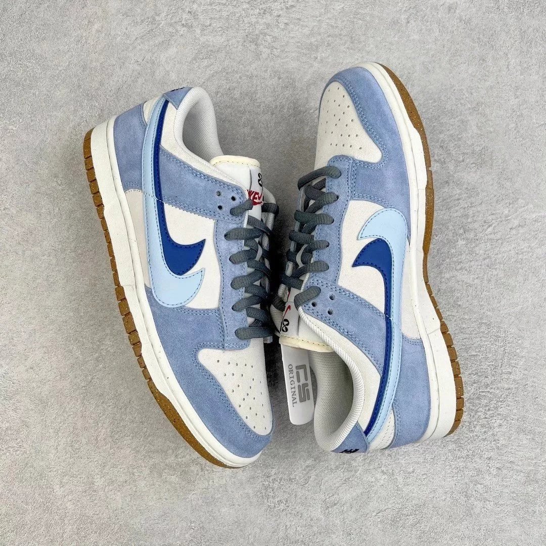 Nike Sneakers Dunk Low SE 85 Double Hook Deconstruction — blue coconut milk jelly