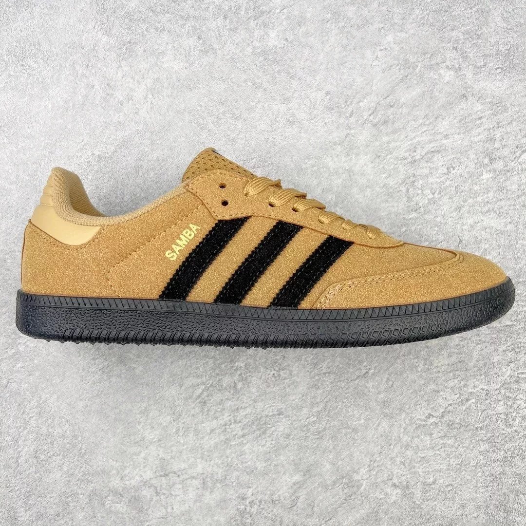 Adidas Sneakers Bermuda three-stripe low-top — Black and yellow